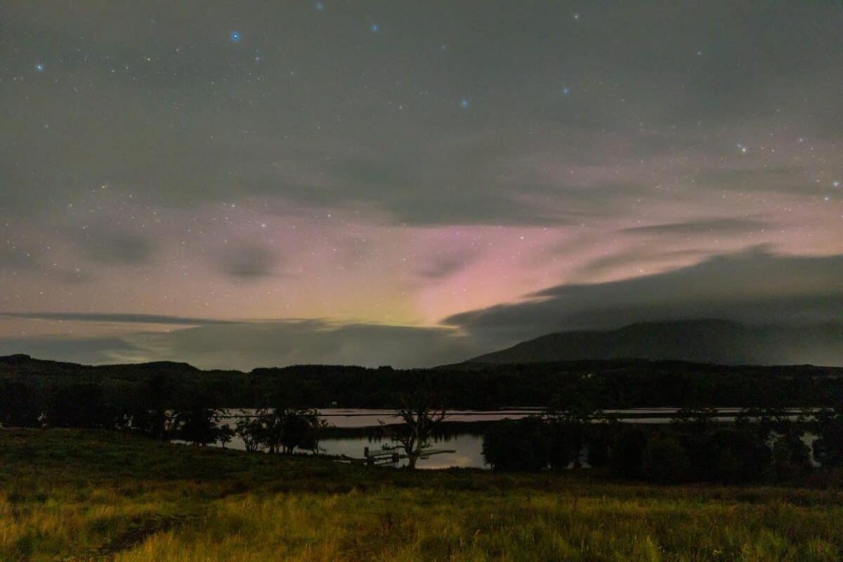 New Build Lodge With Stunning Views Of Loch Awe Hayfield  Esterno foto