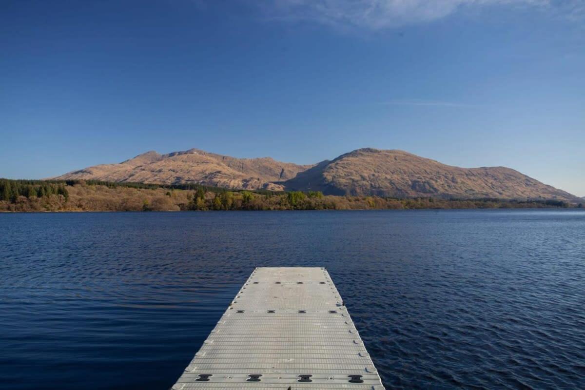 New Build Lodge With Stunning Views Of Loch Awe Hayfield  Esterno foto
