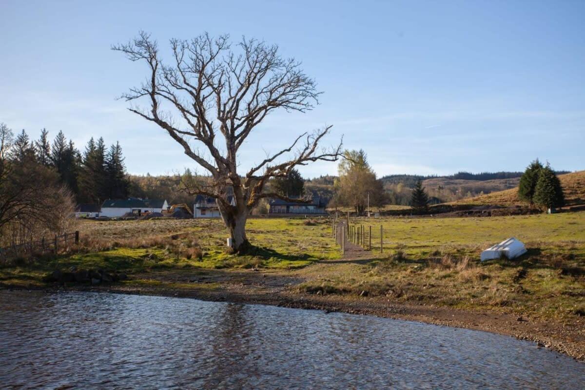 New Build Lodge With Stunning Views Of Loch Awe Hayfield  Esterno foto
