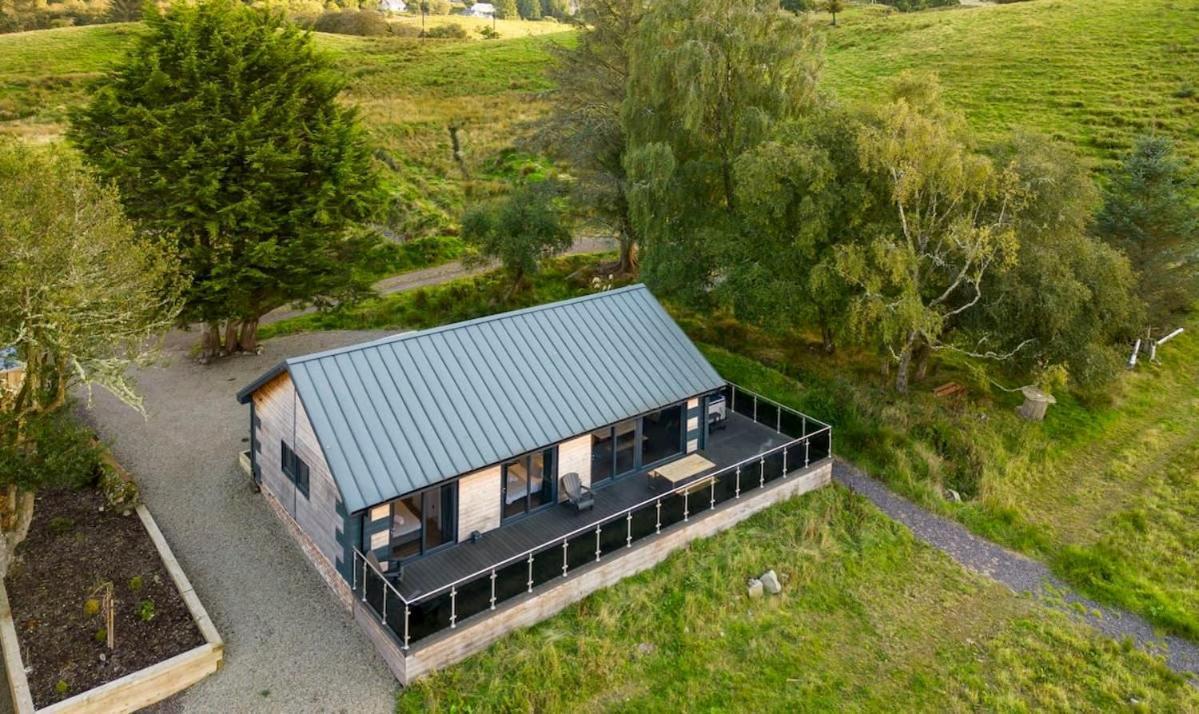 New Build Lodge With Stunning Views Of Loch Awe Hayfield  Esterno foto